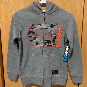 Boys zip up hoodie, Tony Hawk, youth medium.